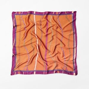 Zara Printed Satin Effect Scarf